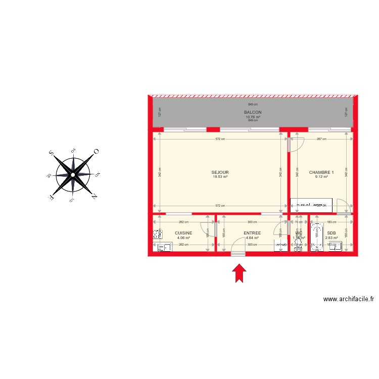 TEST BI 4957 FREDERIC. Plan de 0 pièce et 0 m2