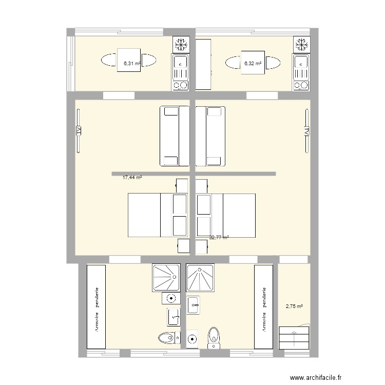 GODCHOT RDC flo. Plan de 0 pièce et 0 m2