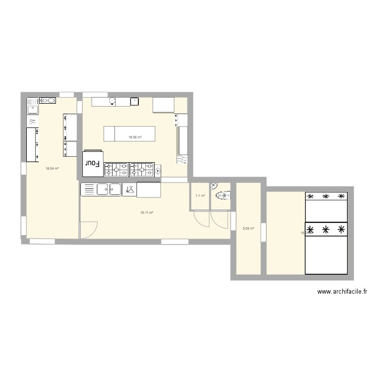 CUISINE BAQARA 2 PALMS. Plan de 0 pièce et 0 m2