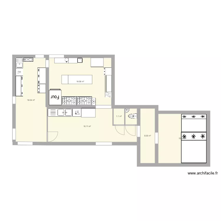 CUISINE BAQARA 2 PALMS. Plan de 
