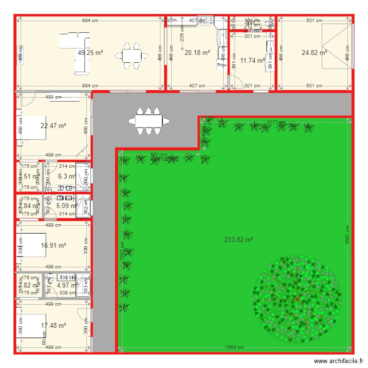 400 m2 v2. Plan de 0 pièce et 0 m2