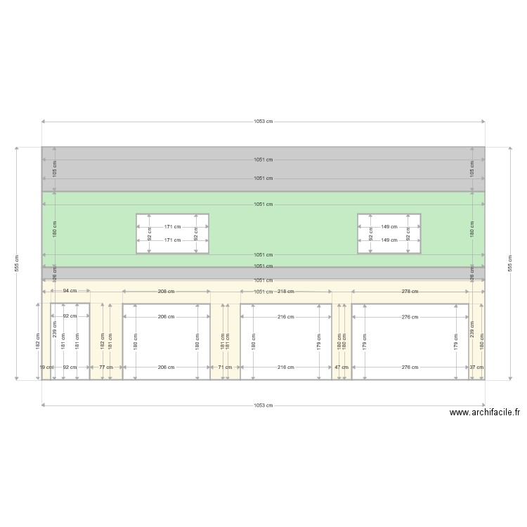 Facade EST. Plan de 0 pièce et 0 m2