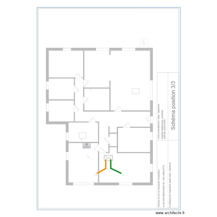 M. Legrain Emmanuel. Plan de 0 pièce et 0 m2