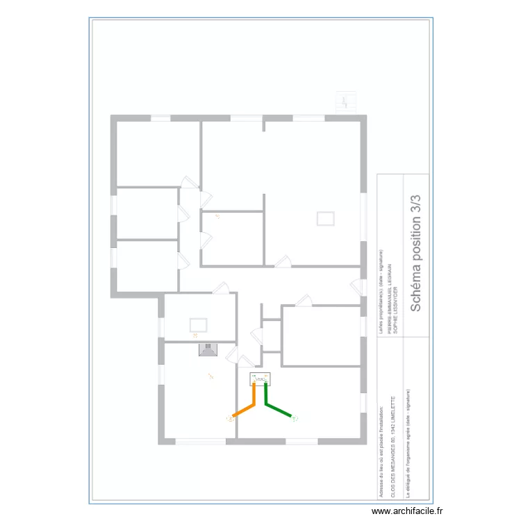 M. Legrain Emmanuel. Plan de M. Legrain Emmanuel. Plan de