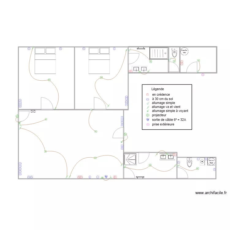 Chereau Emmanuel Conflans electricite. Plan de 