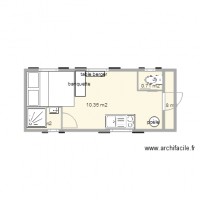 roulotte 6m x 2m50 toute aménagée