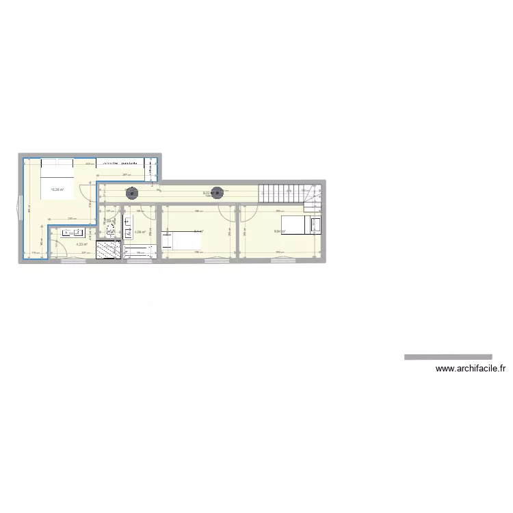 Plan 1er Etage CORNU V1 AVEC EXT&deg;. Plan de 