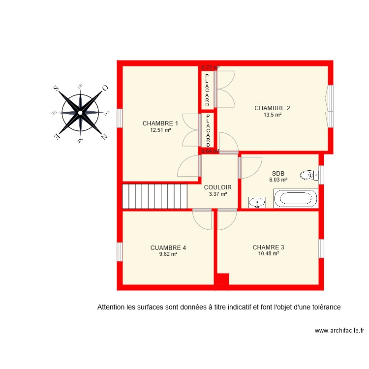 bi 6294 1er etage ouafae. Plan de 0 pièce et 0 m2