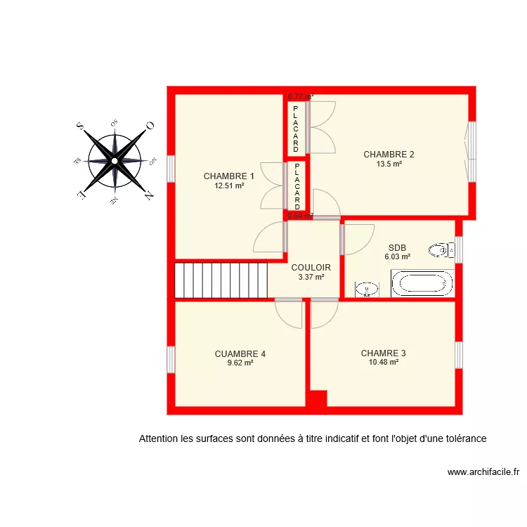 bi 6294 1er etage ouafae. Plan de 