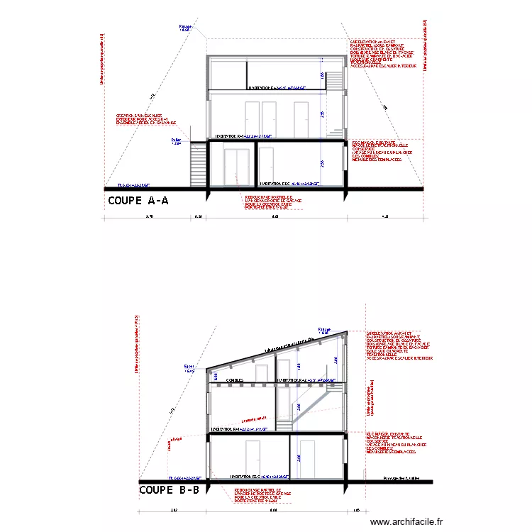 COUPE 2 PASTORELLO PROJET 3. Plan de COUPE 2 PASTORELLO PROJET 3. Plan de