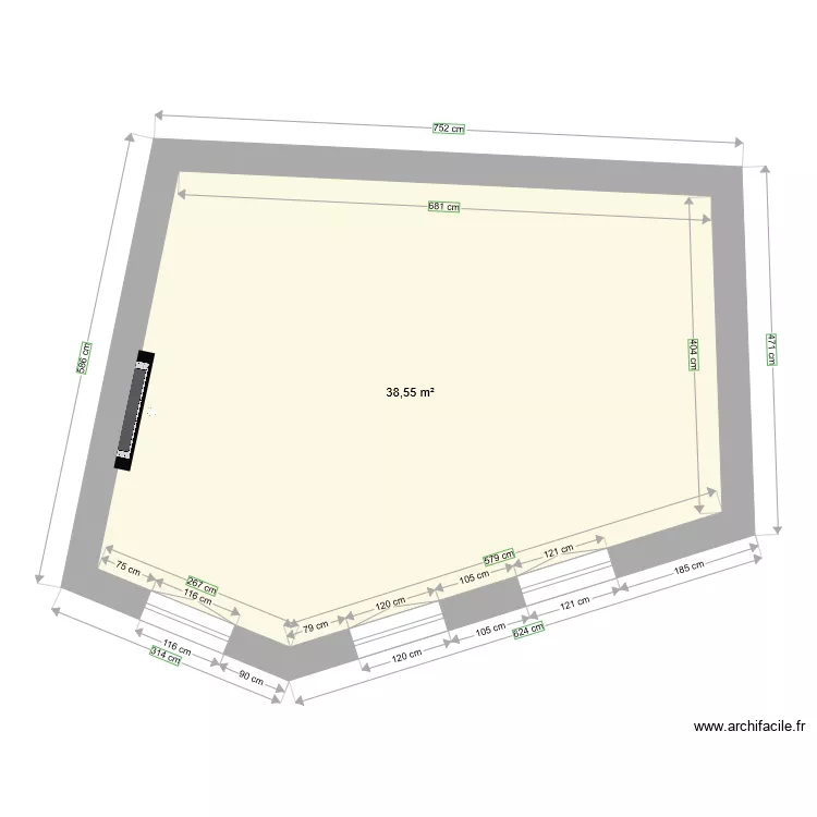 CH03160 1ER ETAGE. Plan de 