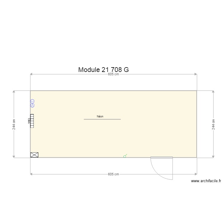 Module  21 708 . Plan de 0 pièce et 0 m2