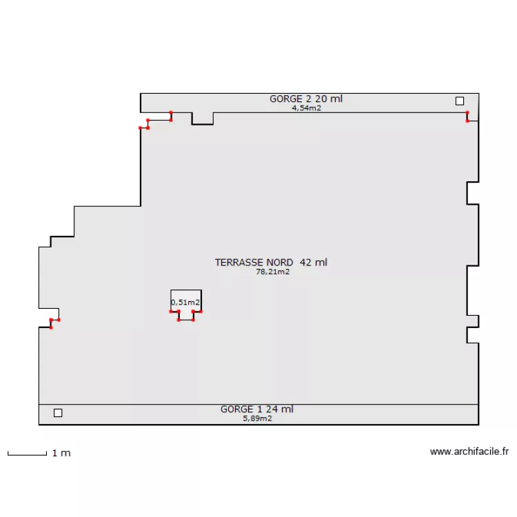 LE GOIRAN TERRASSE NORD. Plan de LE GOIRAN TERRASSE NORD. Plan de