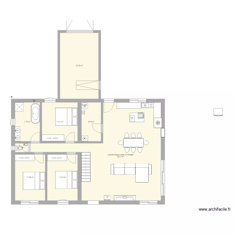 maison individuelle flo1. Plan de 