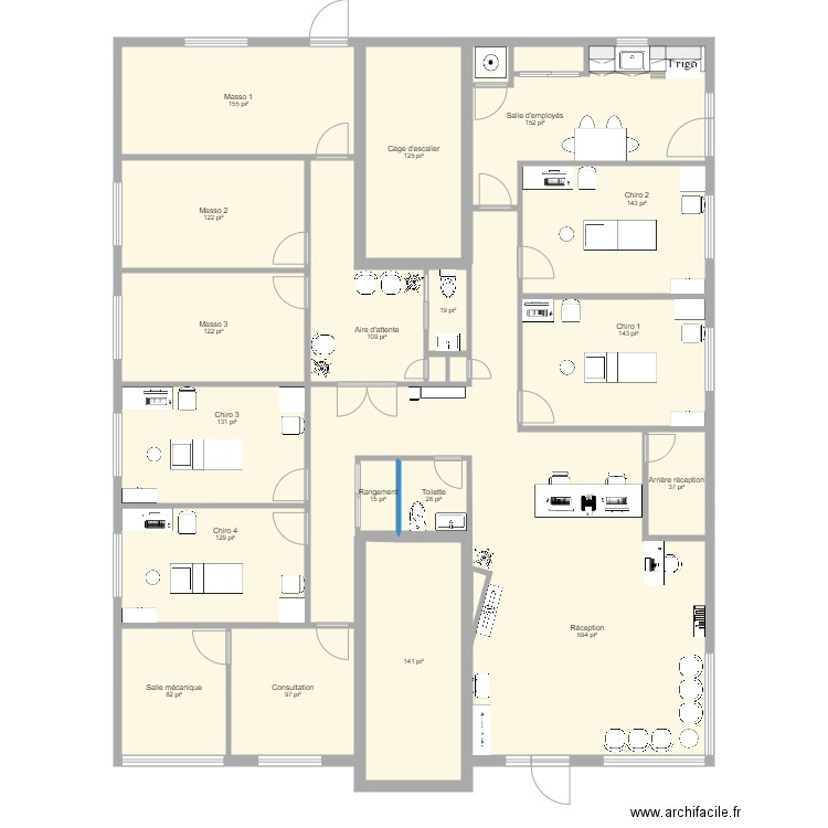 Clinique Maison Myre porte avant 2. Plan de 0 pièce et 0 m2