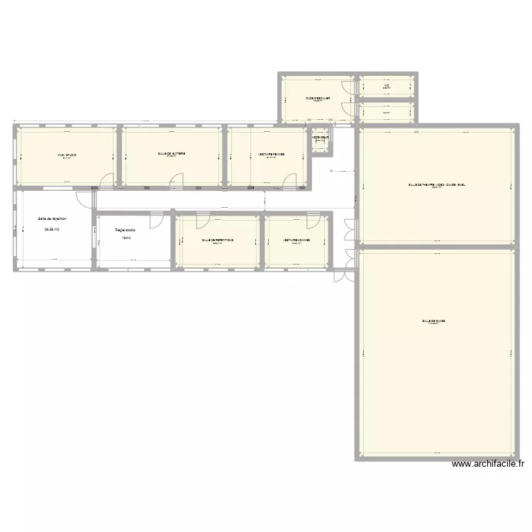 2&egrave;me &eacute;tage V6. Plan de 