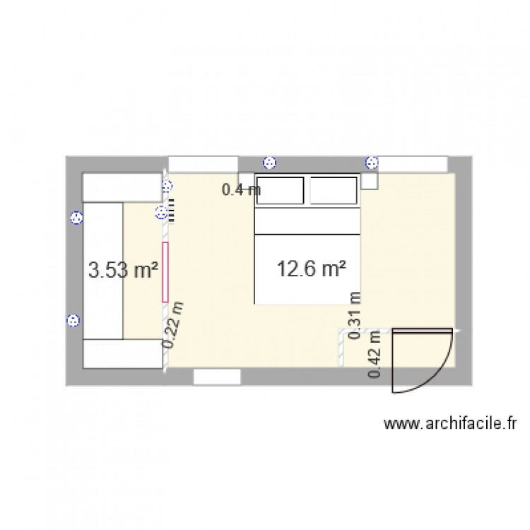 dressing chambre parent. Plan de 0 pièce et 0 m2