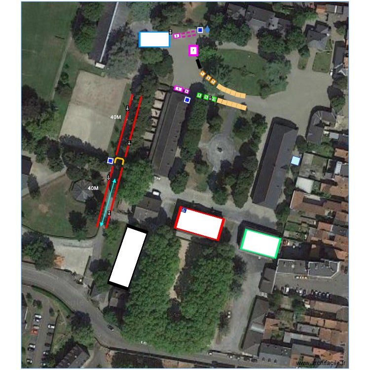 Tarbes départ arrivée étape 3/4. Plan de 0 pièce et 0 m2