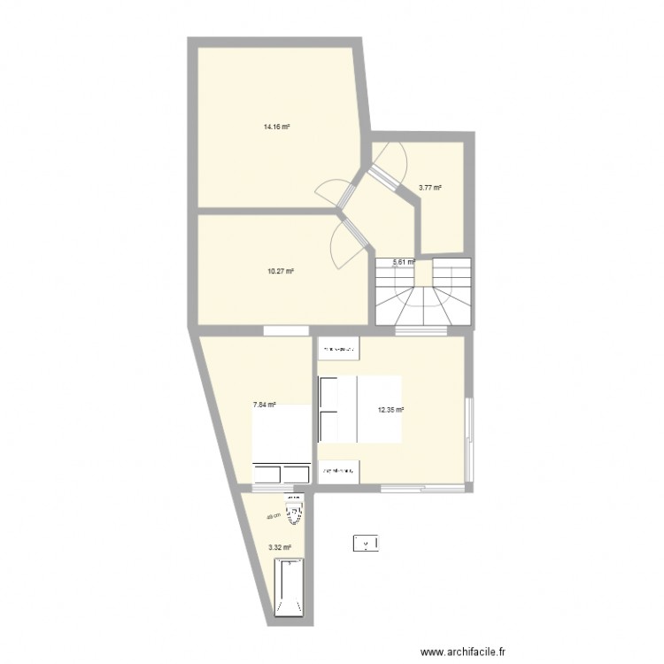 1er etage . Plan de 0 pièce et 0 m2