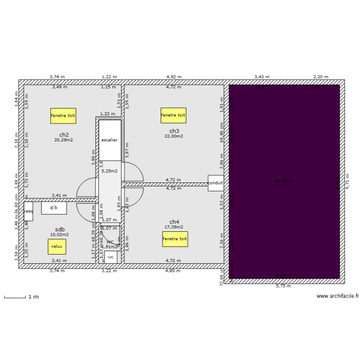 maison HB. Plan de 0 pièce et 0 m2