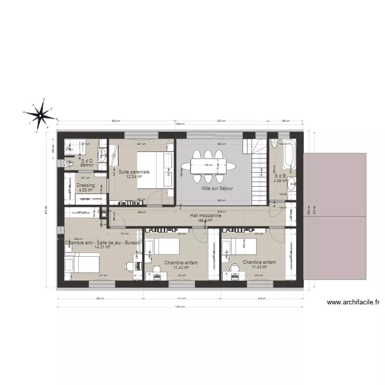 CC 1 Etage. Plan de 