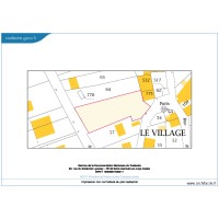 plan cadastre surface  terrain coté