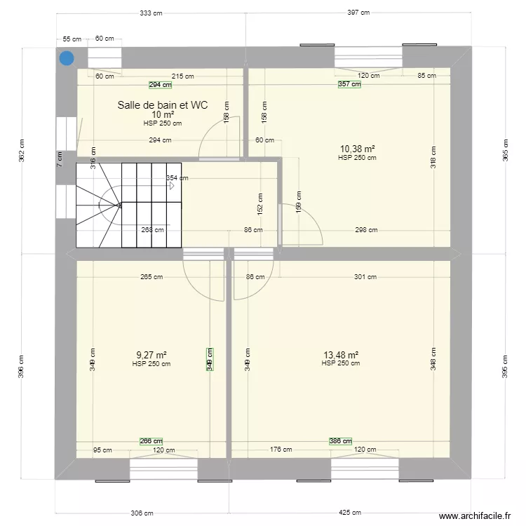 1er &eacute;tage. Plan de 