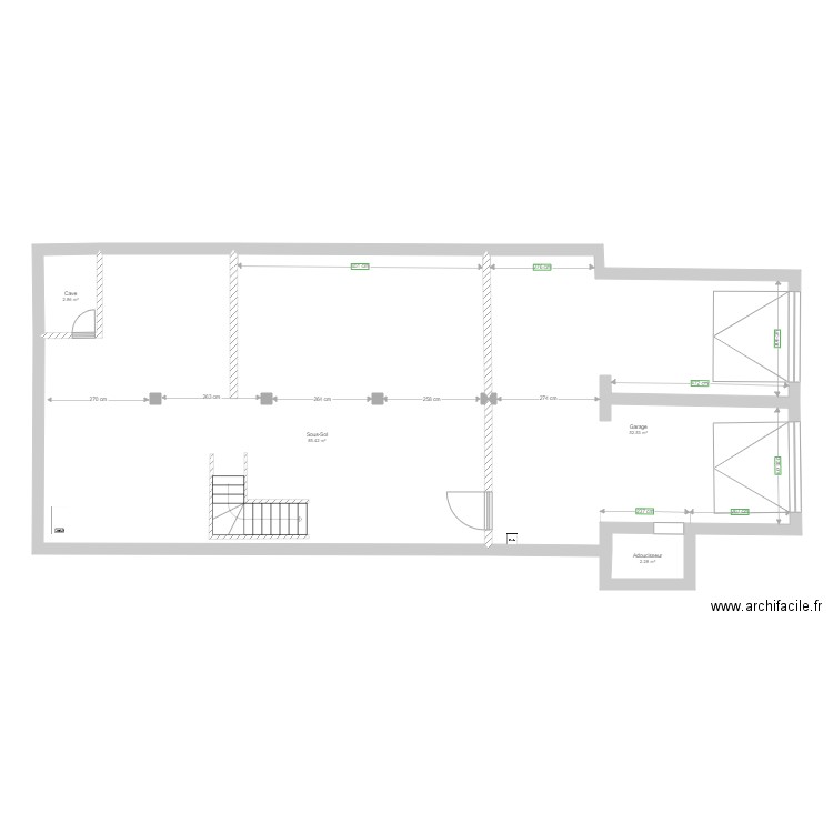 Plan Sous Sol 6b rte Marolles Santeny. Plan de 0 pièce et 0 m2