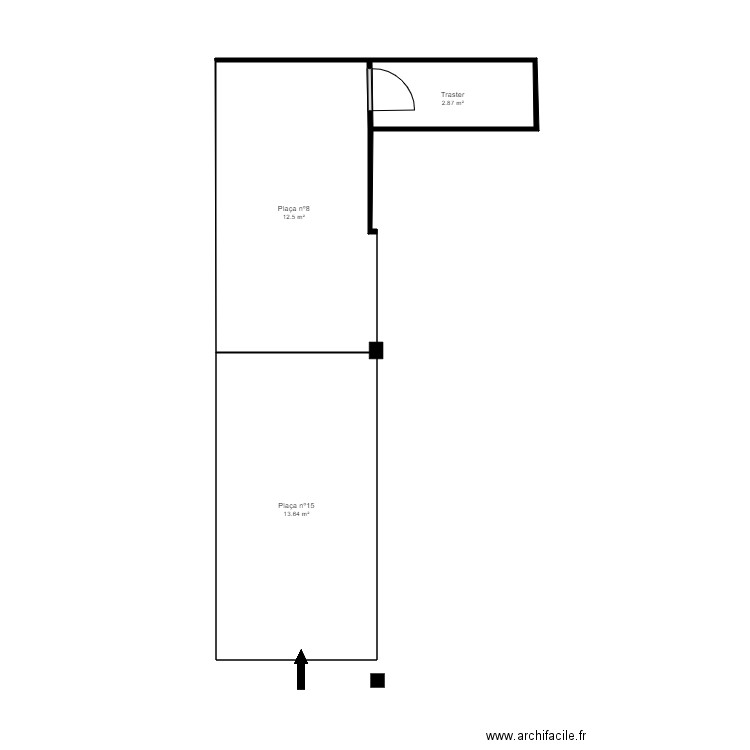 PÀRQUING I TRASTER ED ARIEL B ÀTIC 3. Plan de 0 pièce et 0 m2