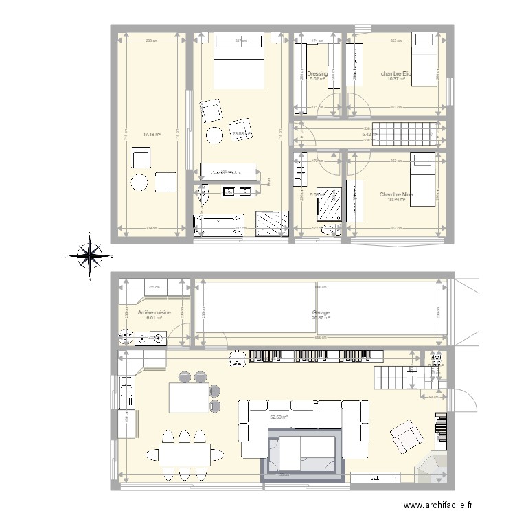 Maison Gérald. Plan de 0 pièce et 0 m2