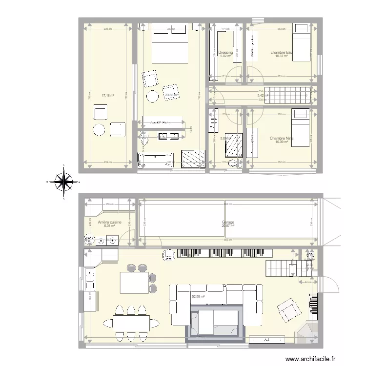 Maison Gérald. Plan de Maison Gérald. Plan de