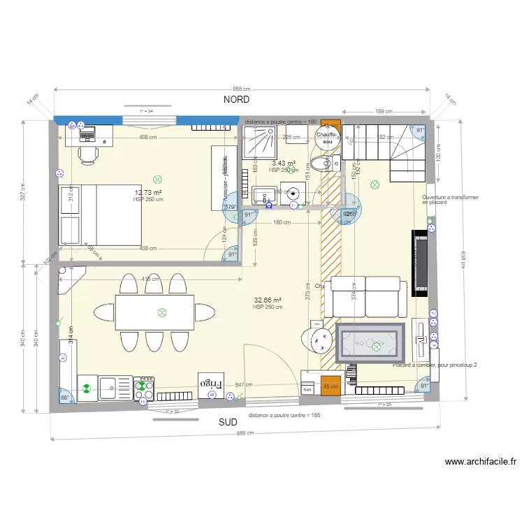 RDC Pinceloup 1 Option1. Plan de 