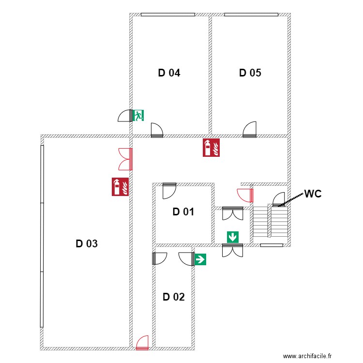 IDBHBlocDniveau0 Dénomination. Plan de 7 pièces et 274 m2