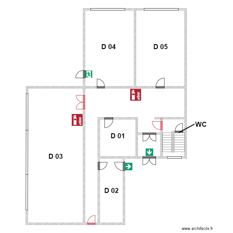 IDBHBlocDniveau0 Dénomination. Plan de 0 pièce et 0 m2