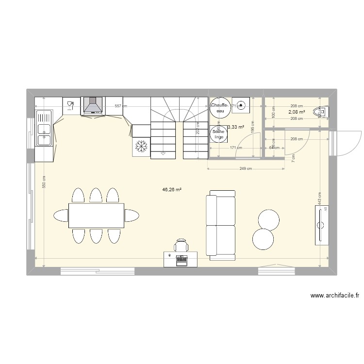 seb test. Plan de 10 pièces et 102 m2