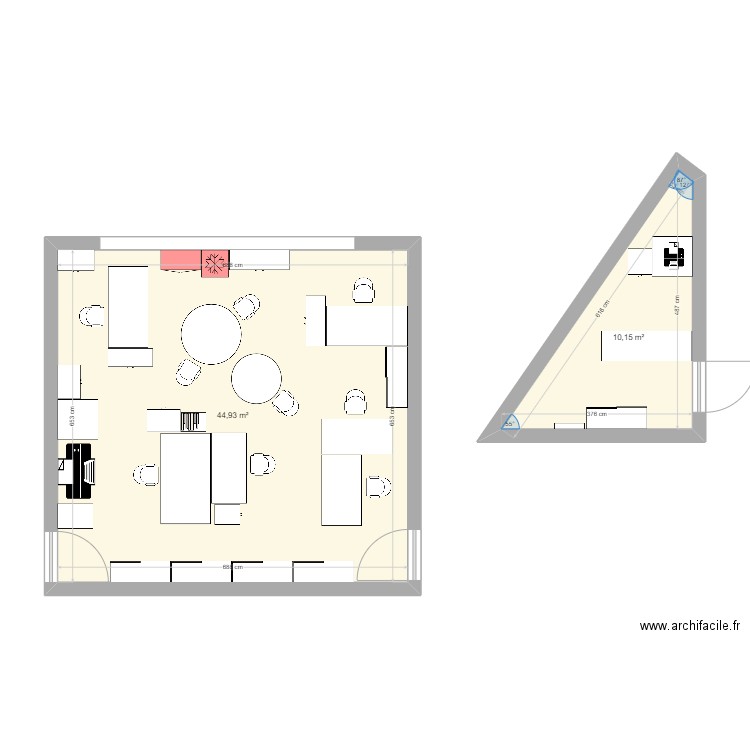 service culture. Plan de 0 pièce et 0 m2