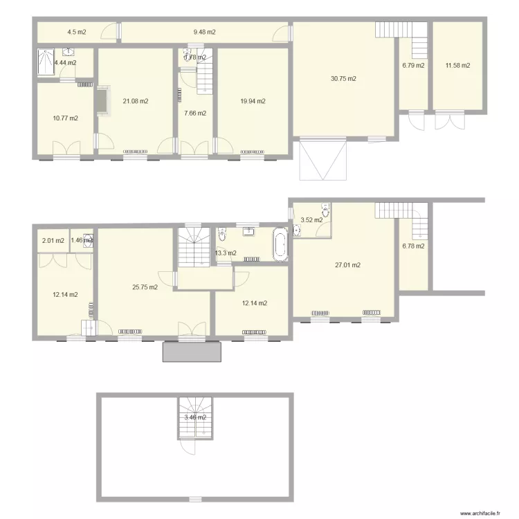 bricqueville. Plan de 
