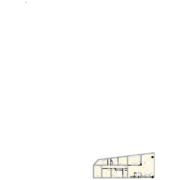 plan intérieur V2. Plan de 20 pièces et 266 m2