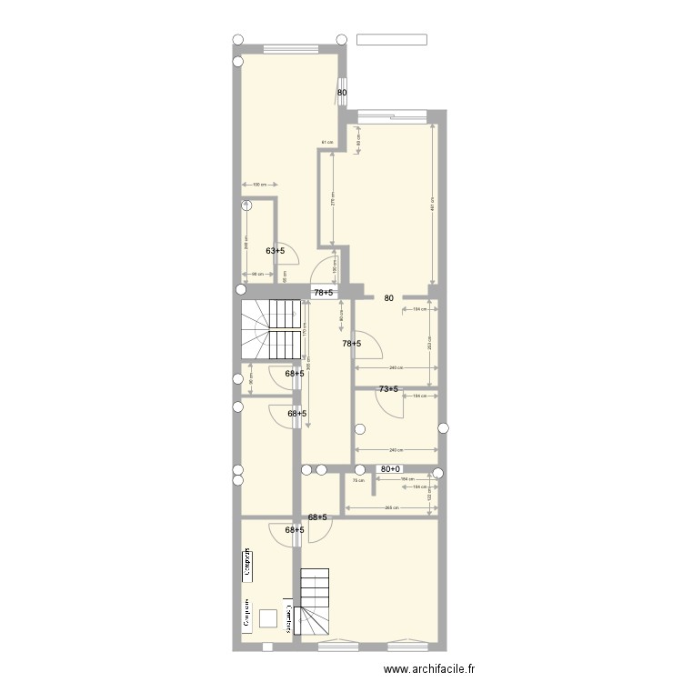 Tabellion Rez semi enterré Construction. Plan de 0 pièce et 0 m2