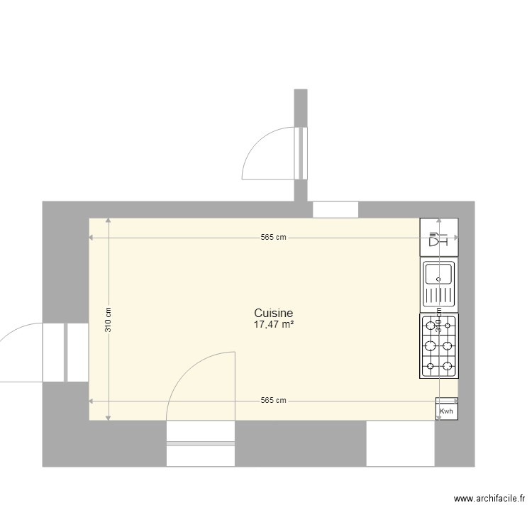 cuisine2. Plan de 0 pièce et 0 m2