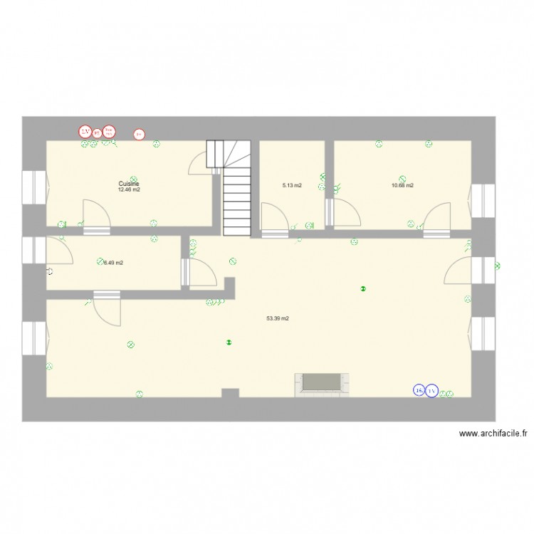 maison jussy 2. Plan de 0 pièce et 0 m2