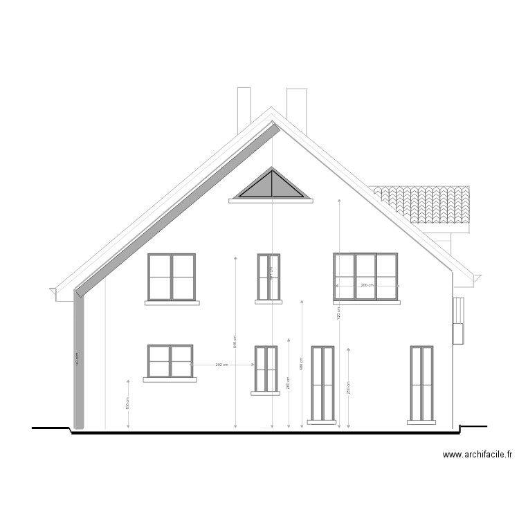 VERANDA ARRIERE FACADE JARDIN. Plan de 0 pièce et 0 m2