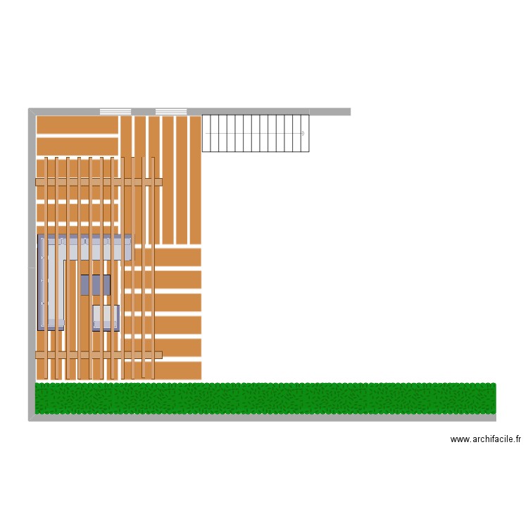 Maison St Xandre. Plan de 16 pièces et 195 m2