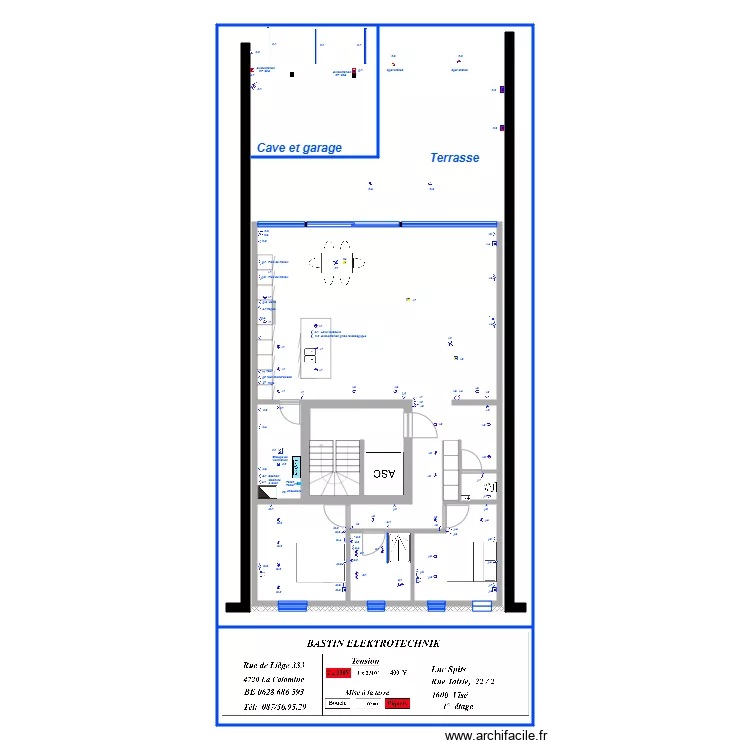 Chantier Trairie. Plan de 