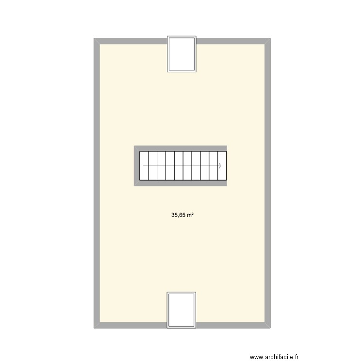 beaugrand 3. Plan de 1 pièce et 36 m2