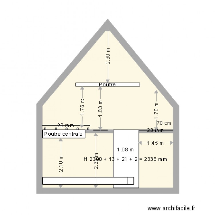 Combles 35x30. Plan de 0 pièce et 0 m2