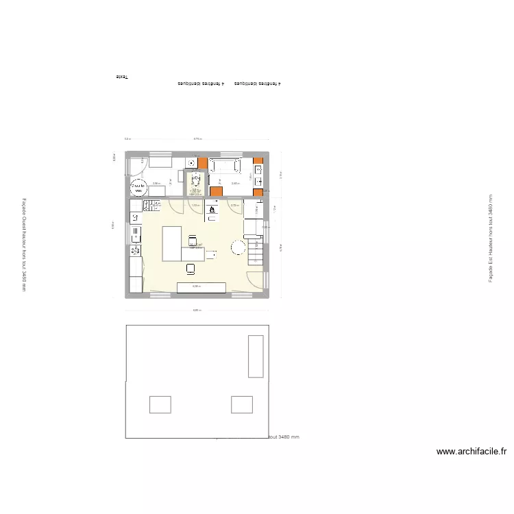 petite maison. Plan de 