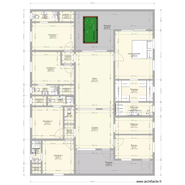 villa janv 22 c. Plan de 