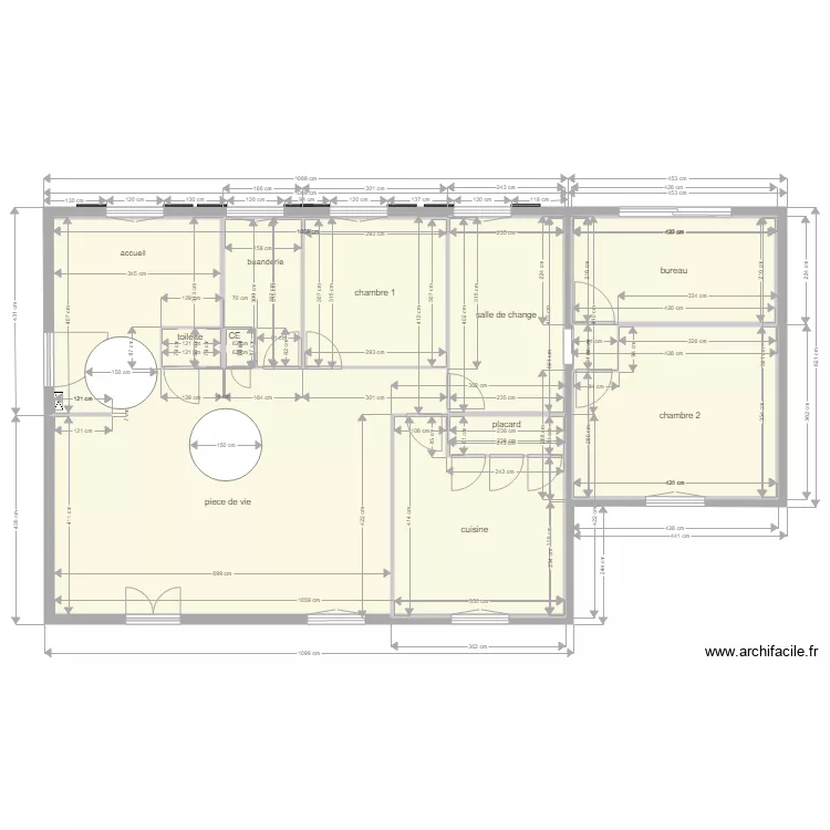 cr&egrave;che 3 pmr. Plan de 