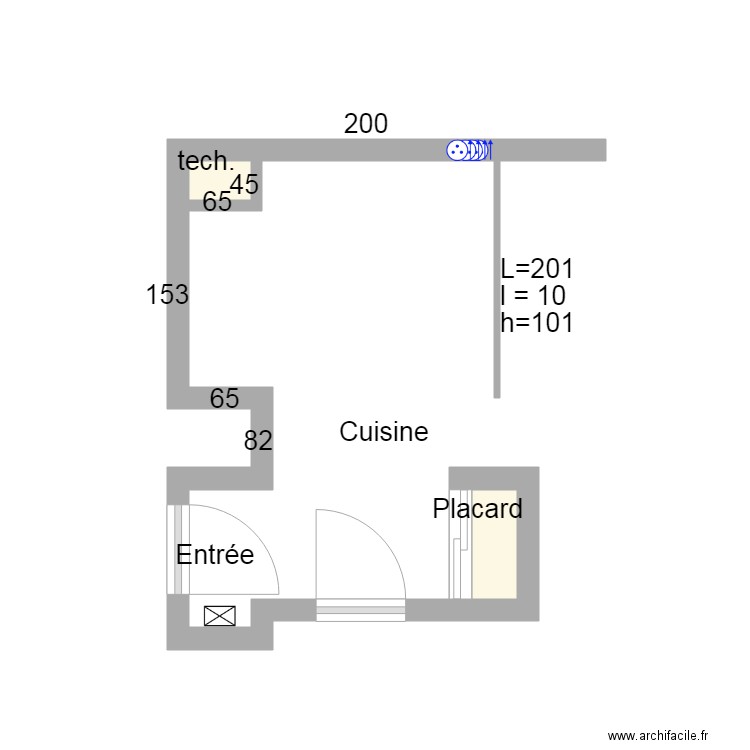 29 Mesureur cuisine. Plan de 0 pièce et 0 m2